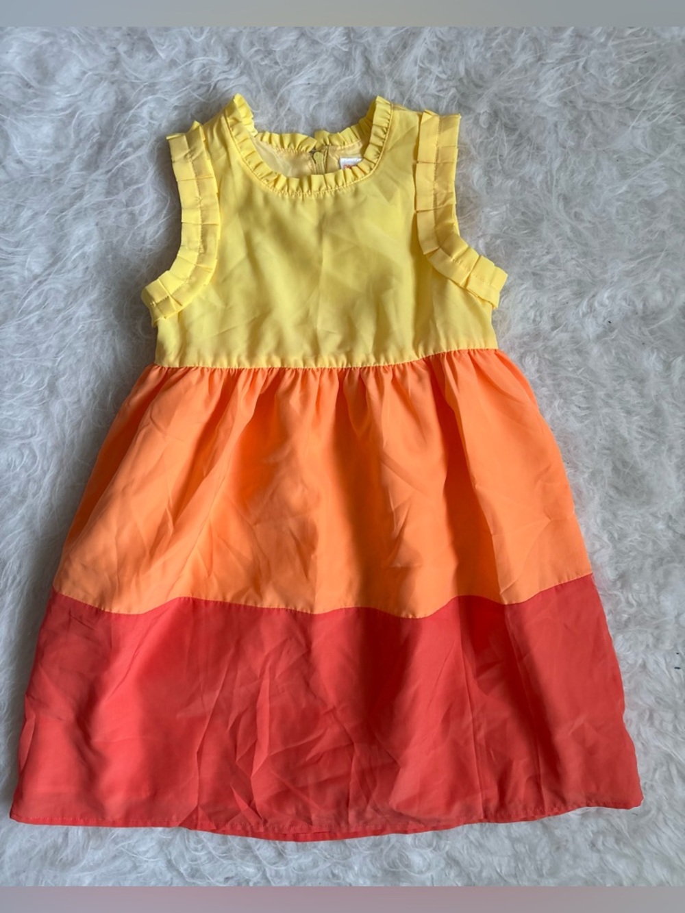 Gymboree Girls Colorblock Summer Ruffle Dress